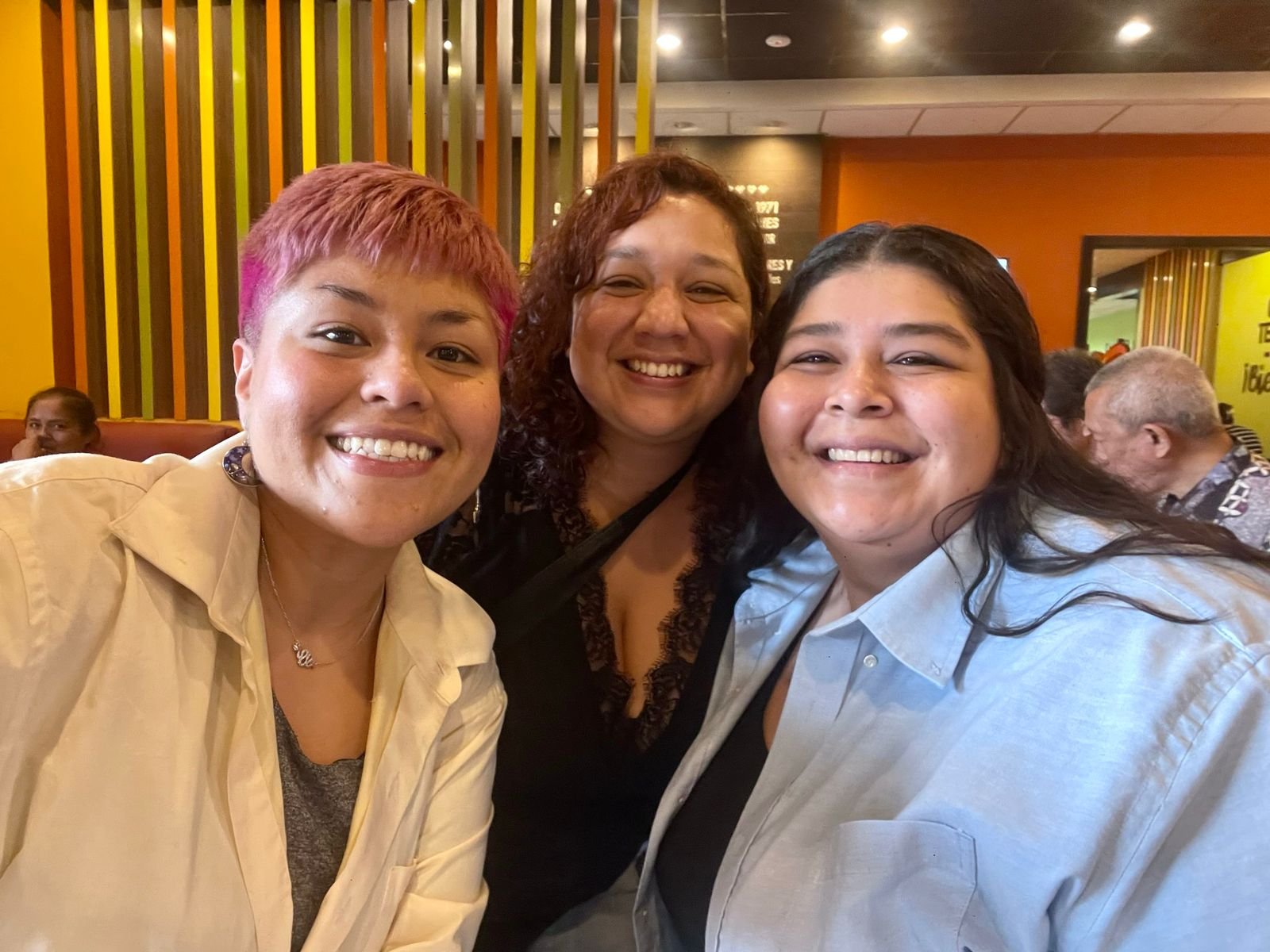  Lucía Rosales, Mafi Pierri, Leslie Flores, fundadoras de Gordoridad. 